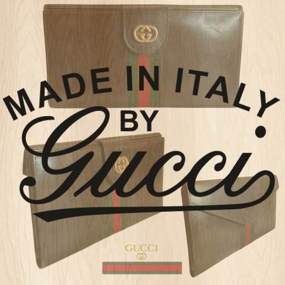 Gucci Vintage Sherry Line Leather Wallet Chocolate Brown - Picture 16 of 16